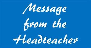 Message from Headteacher